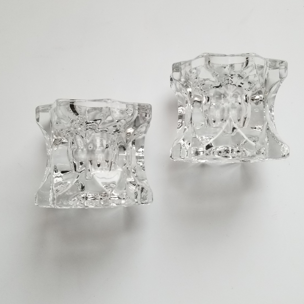 Mikasa Sparkling  Star Candle Holders - Picture 3 of 6